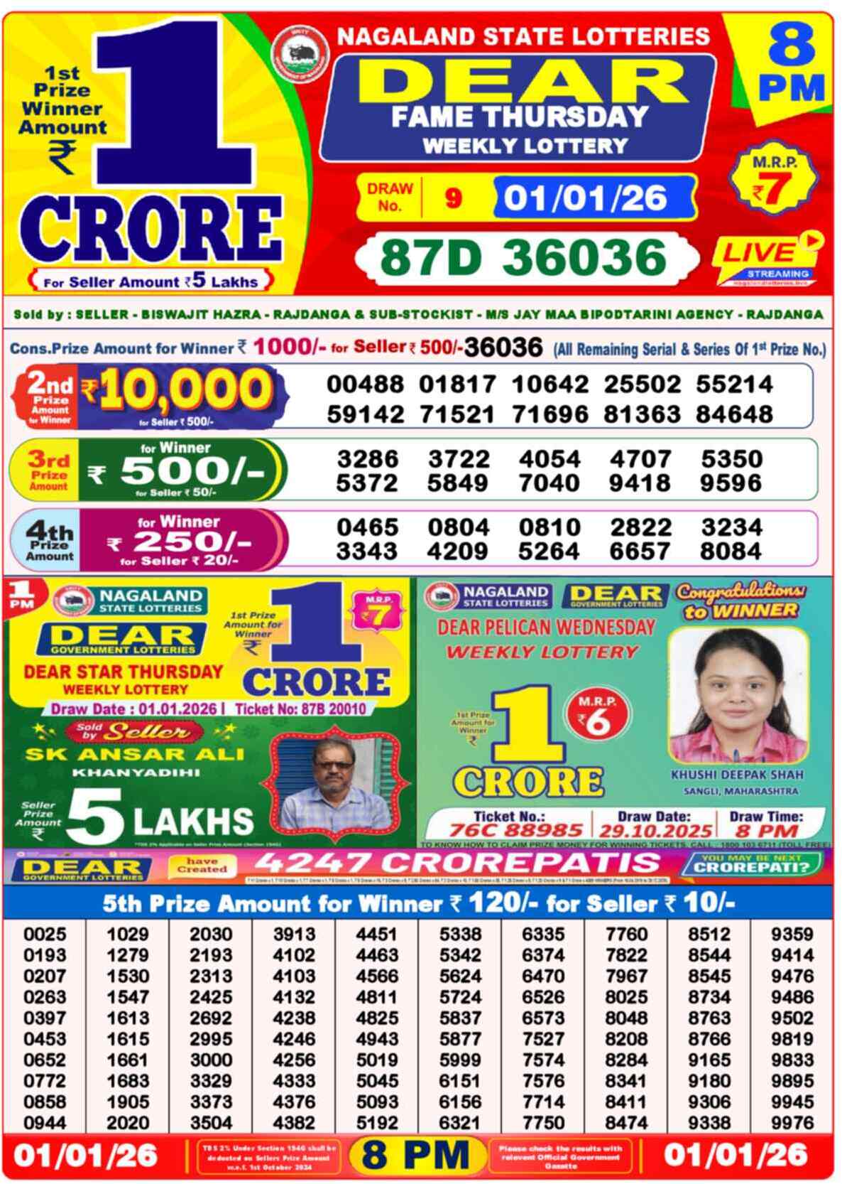 Lottery Result 8PM
