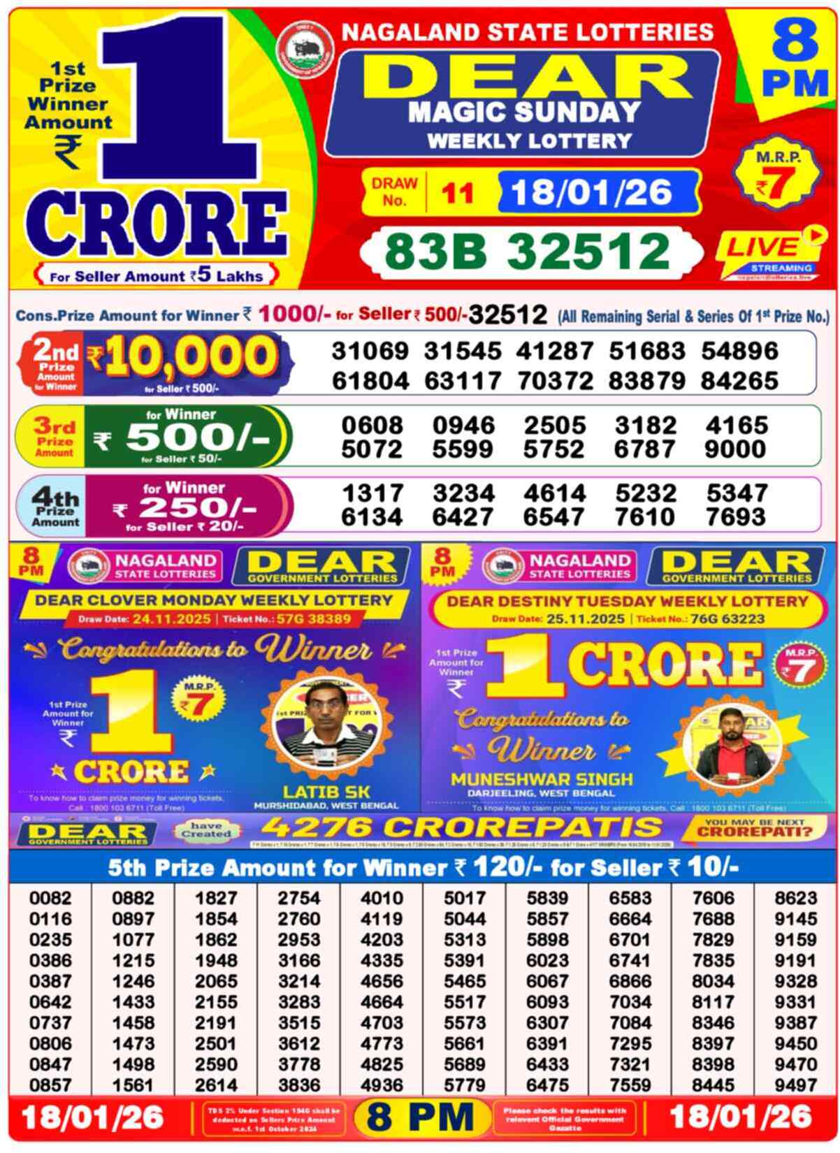 Lottery Result 8PM