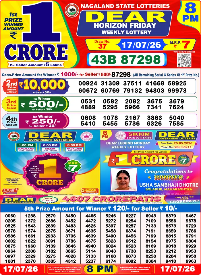 Lottery Result 8PM