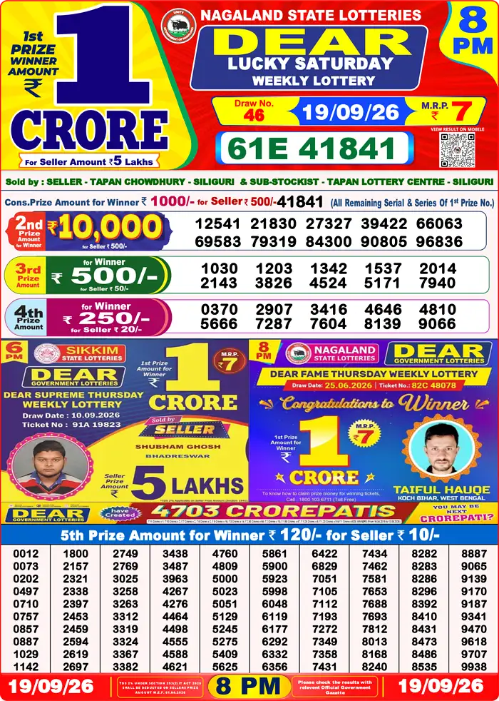 Lottery Result 8PM